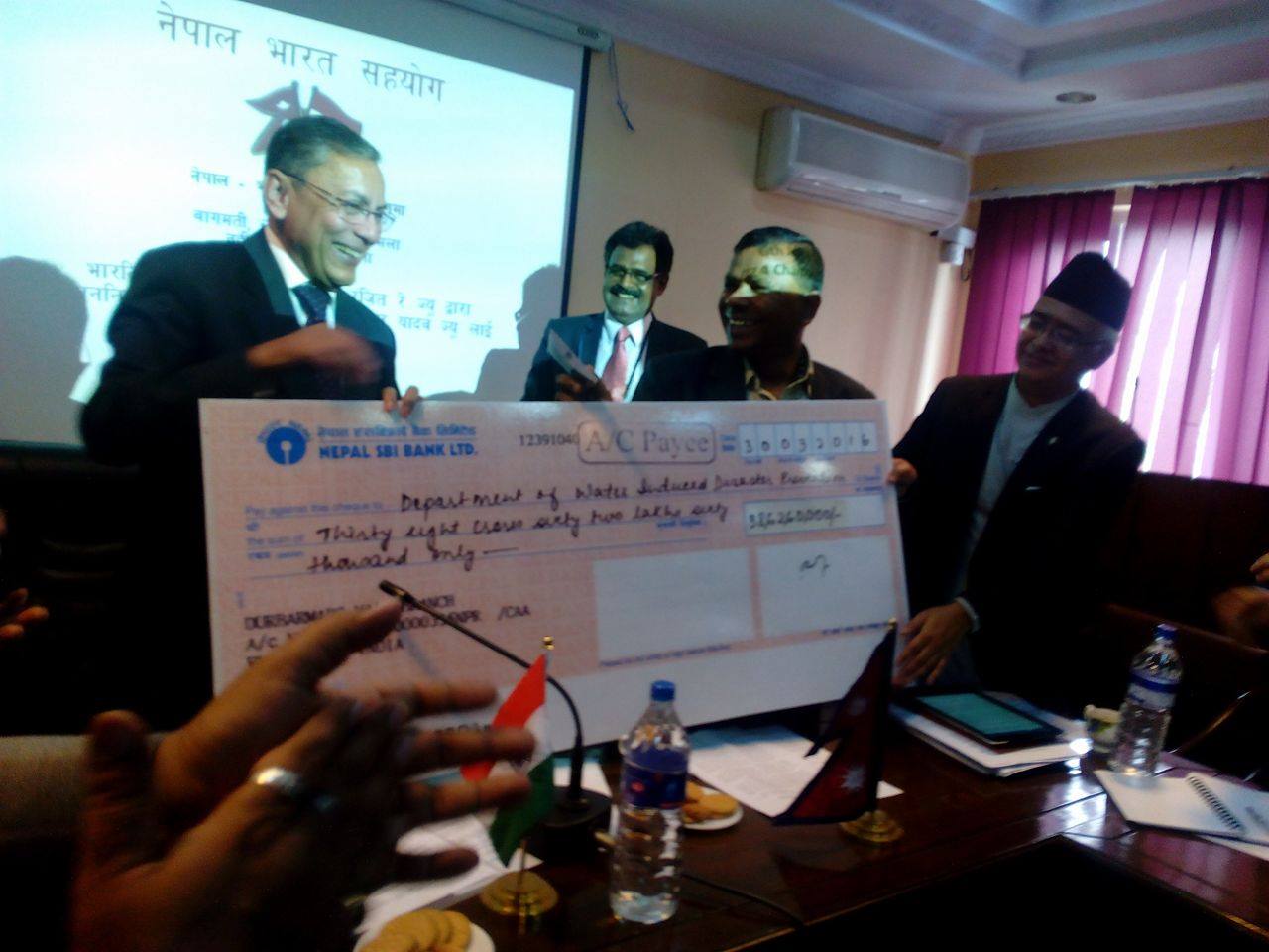   नदी नियन्त्रण गर्न भारत सरकारद्वारा ३८ करोडको अनुदान सहयोग