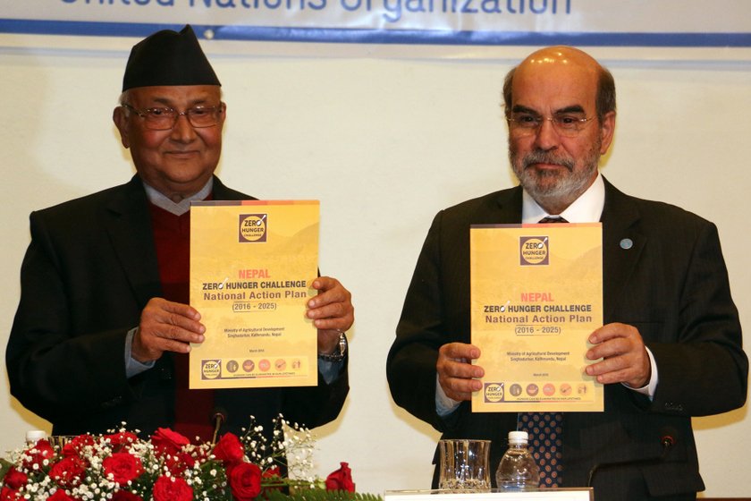  अब नेपालीले भोक र कुपोषणबाट अकालमा ज्यान गुमाउन पर्ने छैनः प्रम