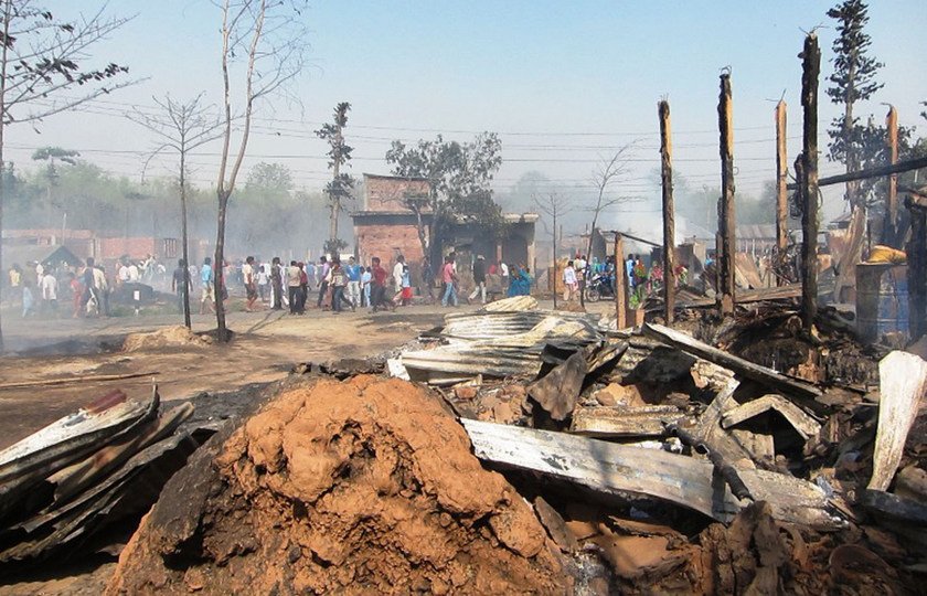   सुनसरीमा भीषण आगलागी, करोडौँको नोक्सानी