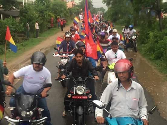   आचारसंहिताको धज्जी उडाउँदै राप्रपाले निकाल्यो मोटरसाइकल -याली