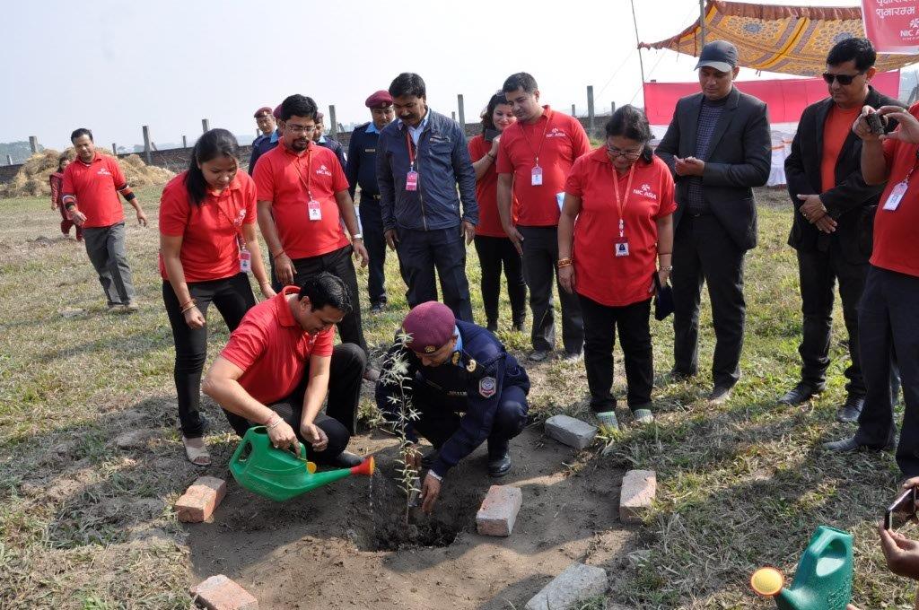   एनआईसी एशिया बैंकको वृक्षारोपण अभियान सुरु