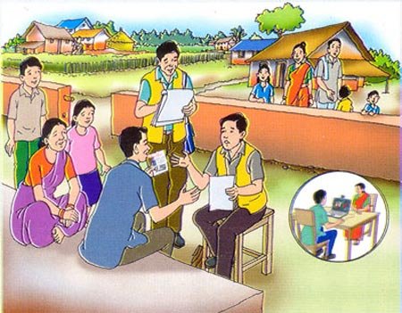   मतदाता शिक्षाका लागि स्वयंसेवक घरदैलोमा