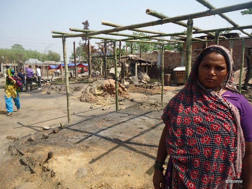   सुनसरीका आगलागी पिडित : आमाको अप्रेसनका लागि ल्याएको रकम झिक्नसमेत पाइएन