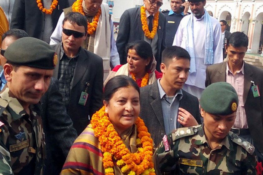  राष्ट्रपतिले जनकपुर भ्रमण गरेपछि सप्तरीमा प्रदर्शन