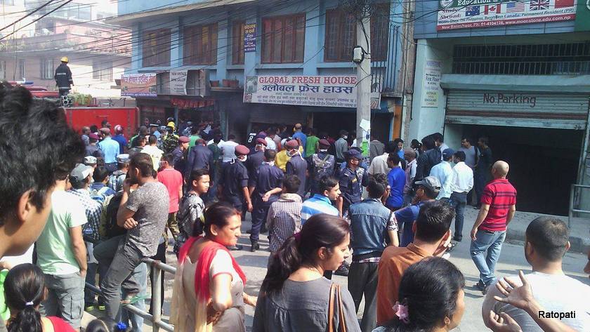   बानेश्वरको गोदाम घरमा एक्कासी आगलागी