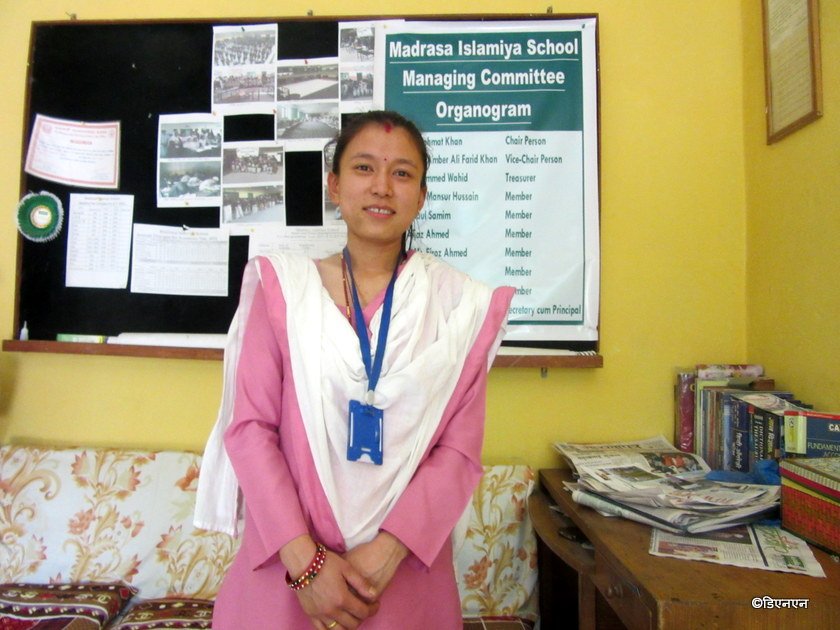   मुस्लिम बालबालिकाकी बुद्धिष्ट गुरुआमा
