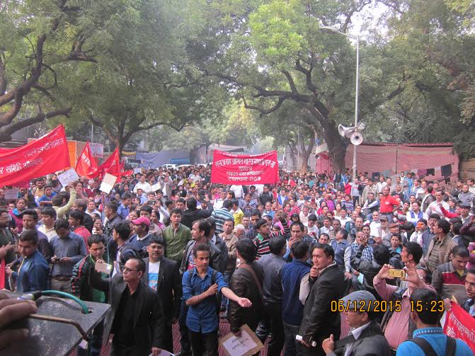   नाकाबन्दी विरुद्ध भारतमा रहेका नेपालीहरुको दिल्लीमा प्रदर्शन