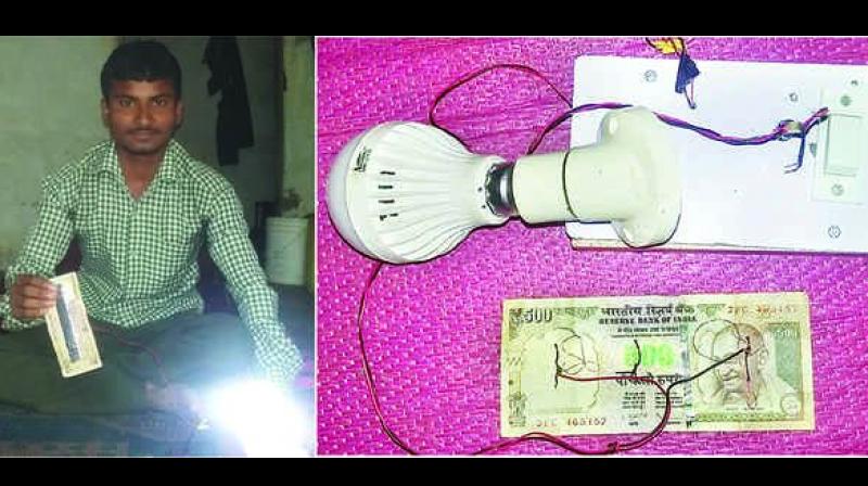   १७ वर्षीय छात्रको कमालः ५ सयको पुरानो नोटमा उत्पादन गरे बिजुली