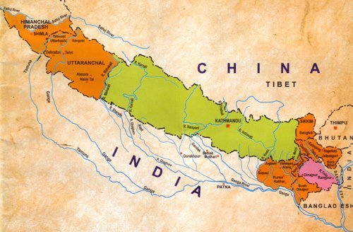 ग्रेटर नेपालको नक्सा चीनका विशिष्ट व्यक्तित्वलाई