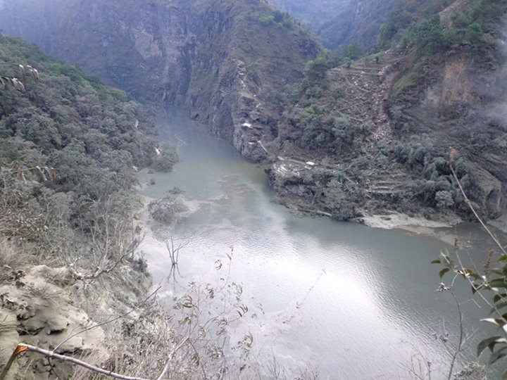   कालीगण्डकीमा लेदोसहितको पानी : अस्वभाविक रुपमा माछा मर्न थाले