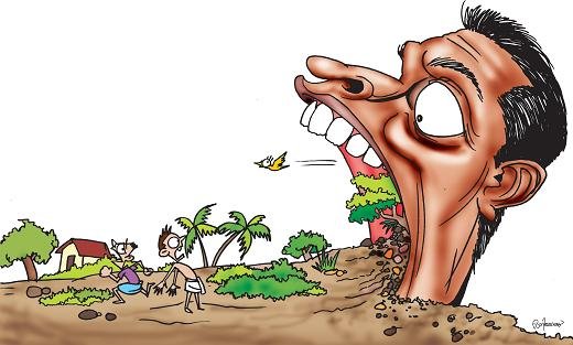   विद्यालयको जग्गामा भू–माफिया पसे