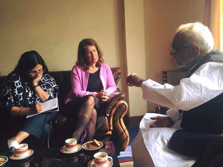   महतो र अमेरिकन पोल्टिकल सेक्रेटरीबीच भेट