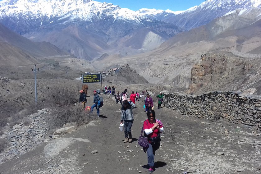 मुक्तिनाथमा आन्तरिक तथा भारतीय पर्यटकको सङ्ख्या बढ्दै