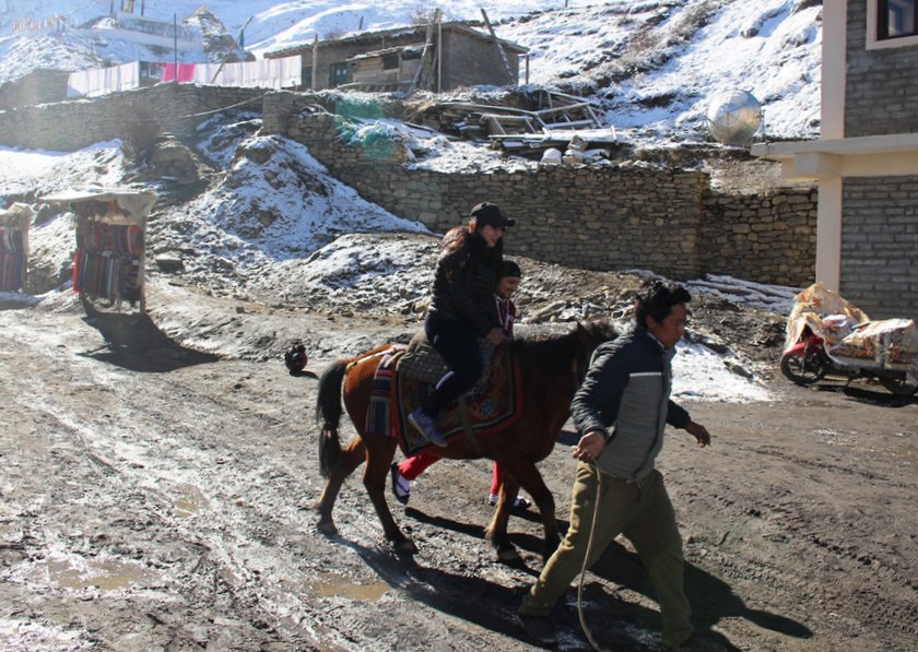 मुक्तिनाथमा प्रख्यात बन्दै घोडचढी