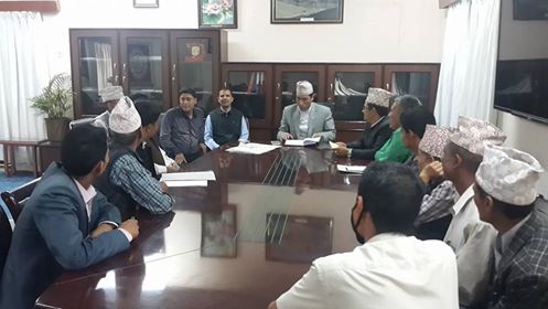   गर्खाकोटीहरु विकास माग्दै गृहमन्त्रालयमा