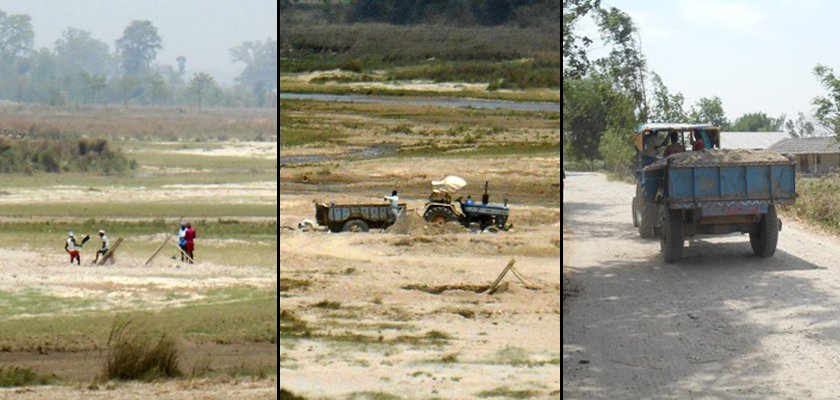   रौतहटबाट दैनिक २ सय ट्रयाक्टर गिटी–बालुवा भारततर्फ तस्करी हुँदै