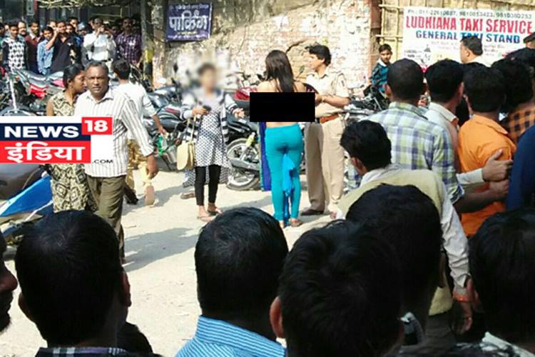 पैसा साट्न लाइनमा बसेकी युवतीले अचानक कपडा उतारेपछि....