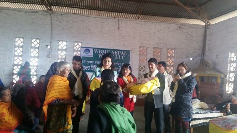    डब्लुबिएमसीद्वारा  दनुवार वस्तीका भूकम्प पिडितलाई राहत वितरण 