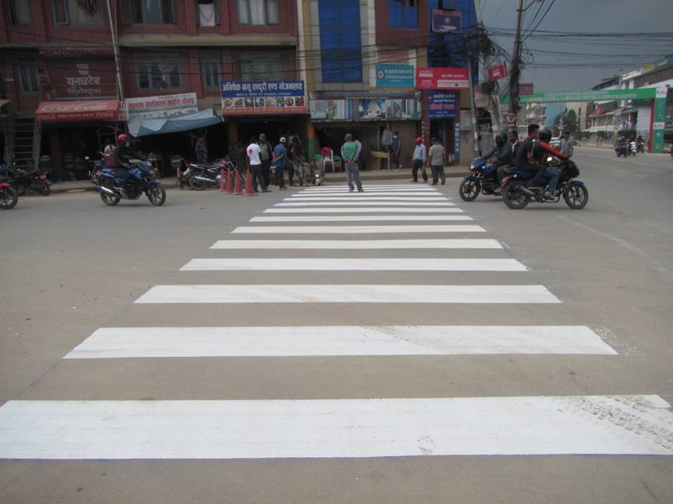   ललितपुरका तीस स्थानमा जेब्राक्रसिङ
