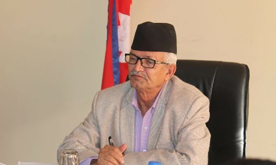 CM Poudel inspects landslide-hit site