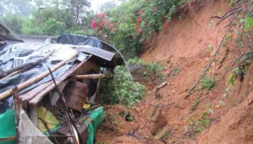 Three children feared buried in landslide