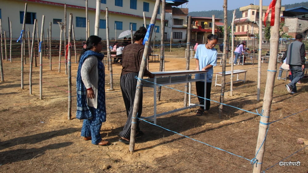 मकवानपुरमा मतदान केन्द्र निर्माण अन्तिम चरणमा