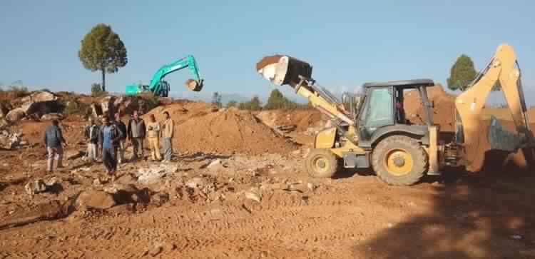 Sports ground under construction in Sudurpaschim province