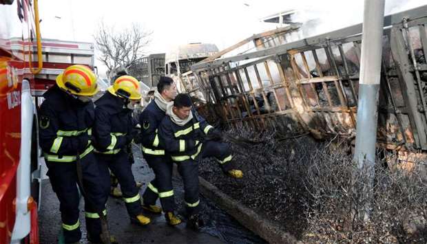 Blast kills 22 near China factory in Olympic city