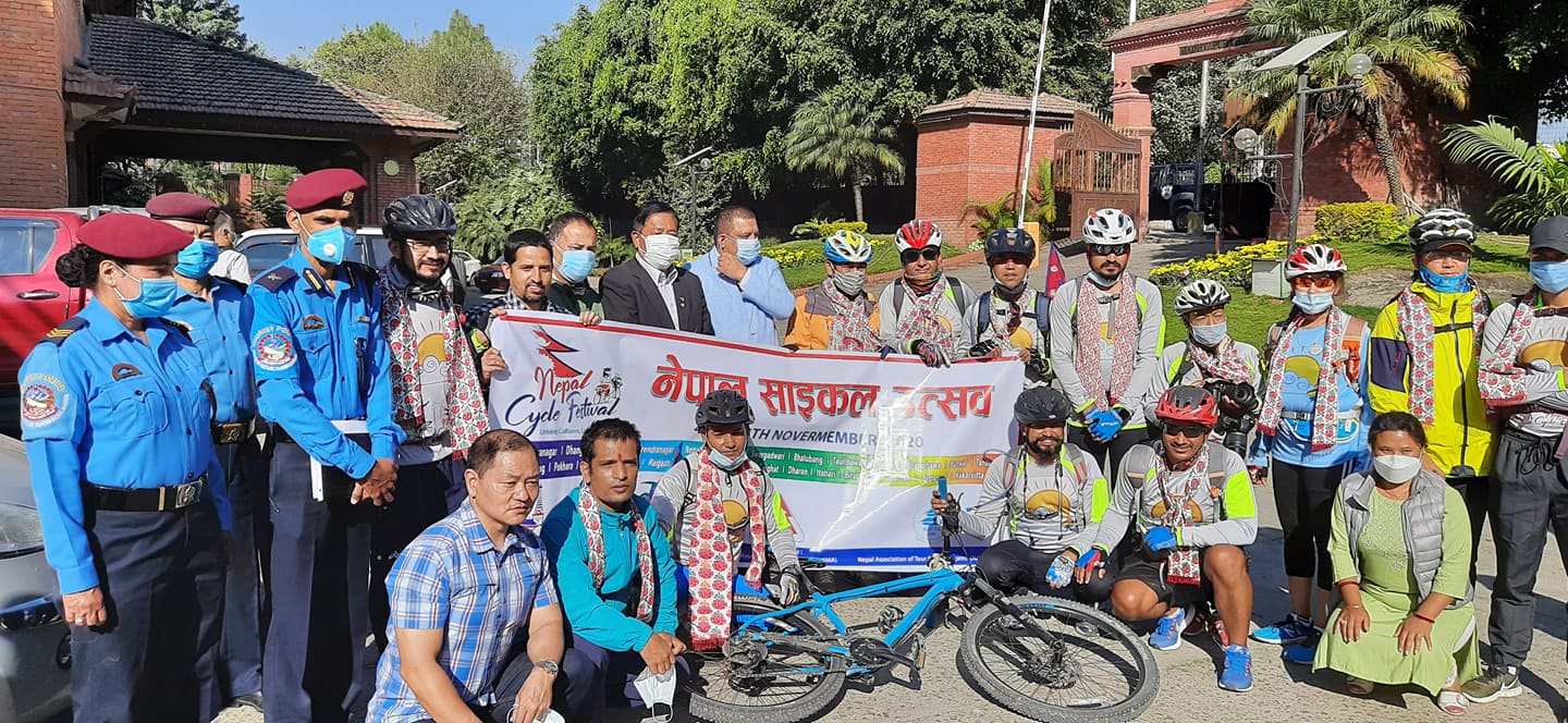   पर्यटन जगाउन ‘नेपाल साइकल यात्रा’ काठमाडौँबाट सुरु