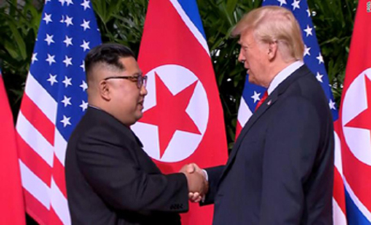 Trump says 'a lot of progress' made in Kim summit