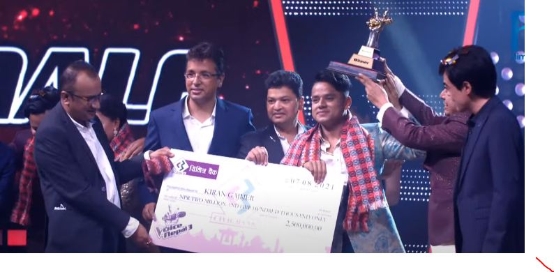टीम प्रमोदका किरण गजमेर बने भ्वाइस अफ नेपाल सिजन–३ को विजेता