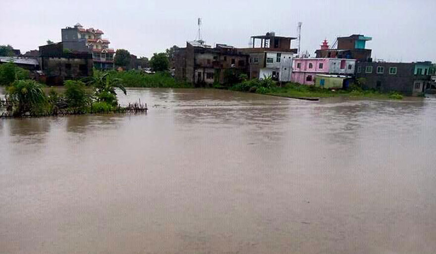 Nepalgunj waterlogged due to poor drainage system