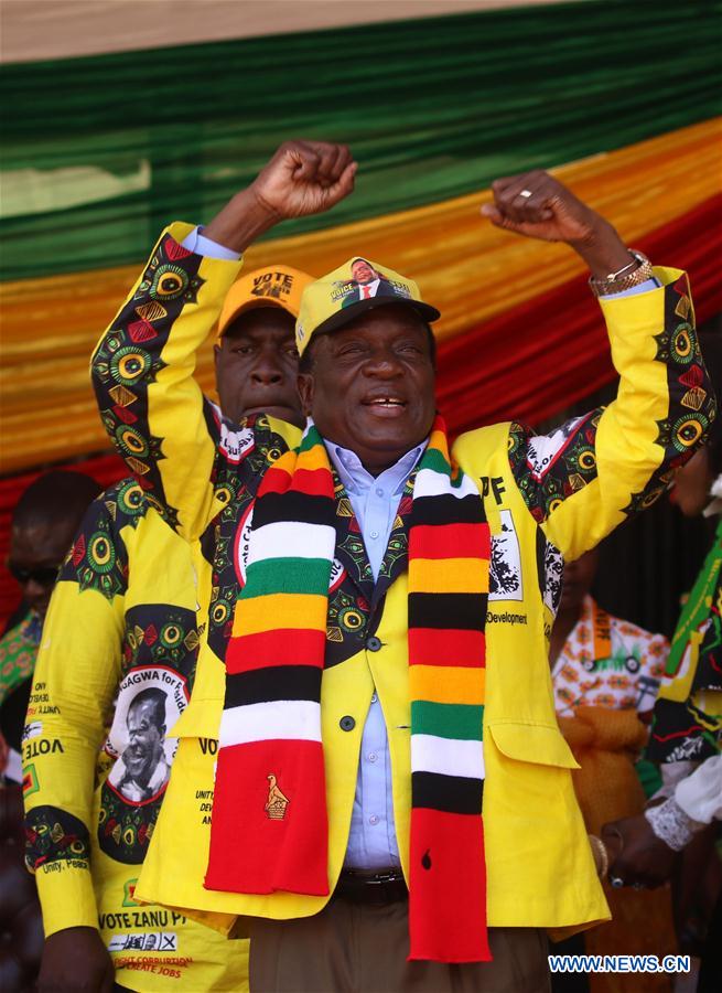 Zimbabwean President Mnangagwa gets re-elected