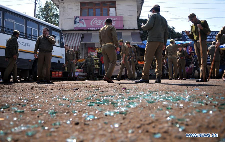 1 killed, 33 wounded in blast inside bus station in Indian-controlled Kashmir