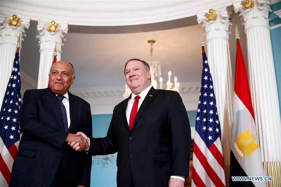 Pompeo meets with Egyptian FM on bilateral ties