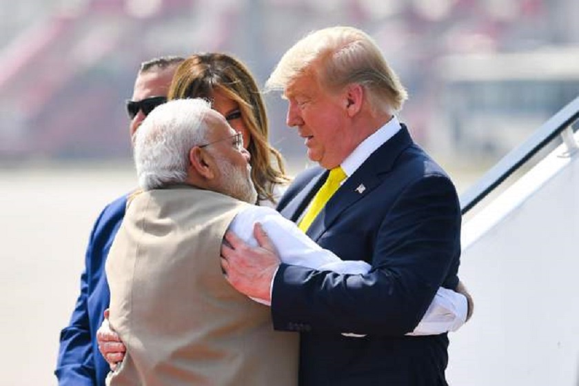 अमेरिकी राष्ट्रपति डोनाल्ड ट्रम्प भारतमा