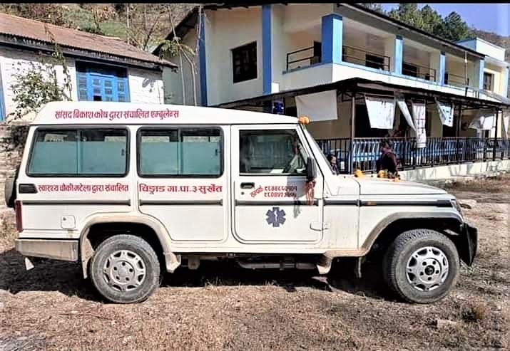 २३ लाखमा वडाले खरिद गर्‍यो एम्बुलेन्स
