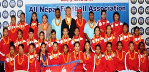 SAFF U-15 women football team leaves for Bhutan