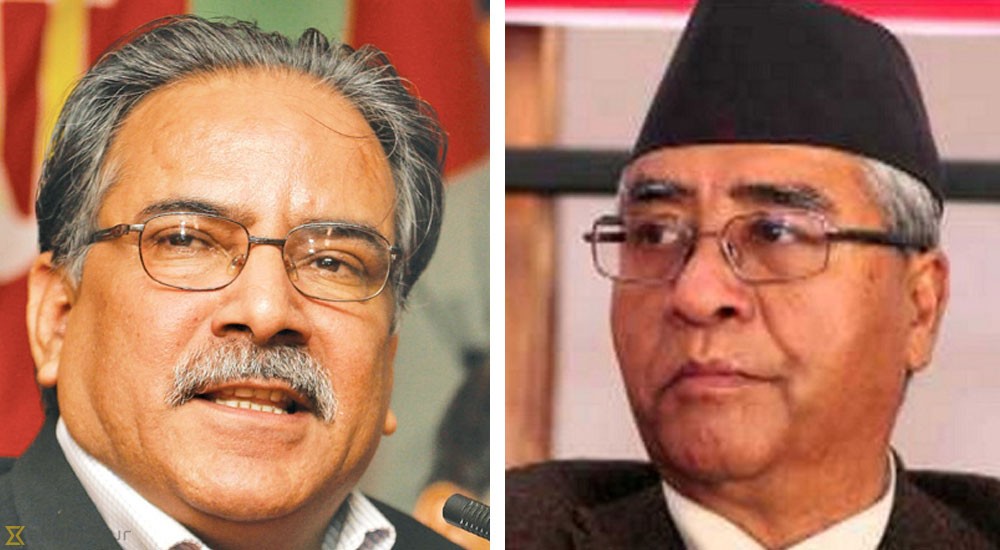 NCP Chair Dahal and NC President Deuba meet