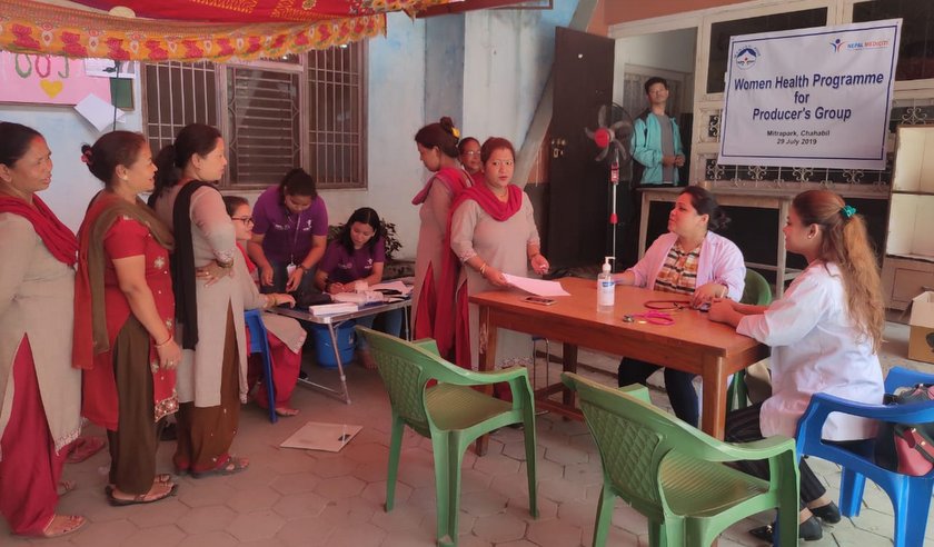 नेपाल मेडिसिटीद्वारा ६० उद्यमीहरुको स्त्री तथा प्रसुति जाँच