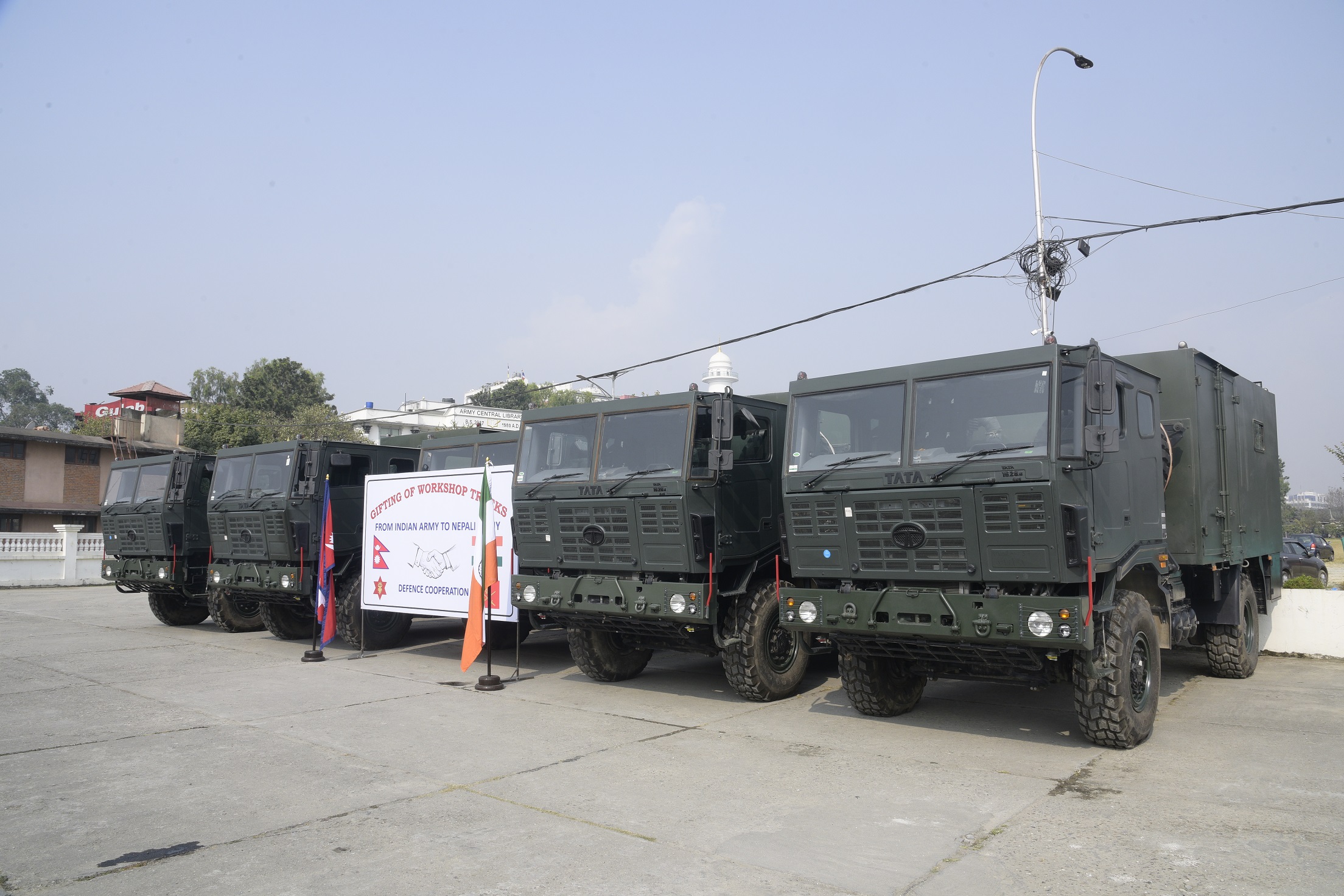 भारतीय सेनाद्वारा पाँचवटा वर्कसप ट्रक हस्तान्तरण