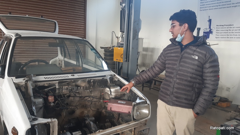 काठमाडौं विश्वविद्यालयमा तयार हुँदैछ हाइड्रोजनबाट चल्ने कार