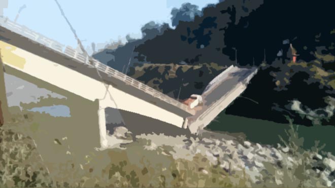 बर्दिवासमा पूर्वपश्चिम राजमार्गको पुल भत्किँदा सडक अवरुद्ध