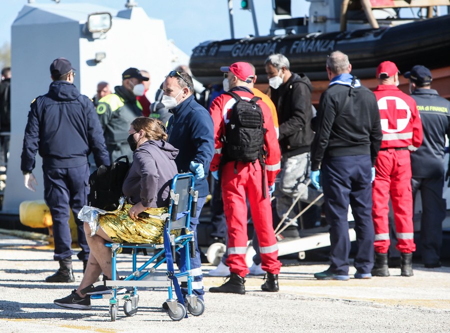 One dead, 10 missing after fire on Italian-flagged Corfu ferry