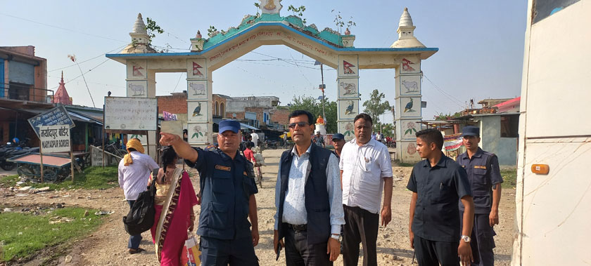 मधेसी आयोगका अध्यक्षद्वारा नेपाल-भारत सीमाको निरीक्षण