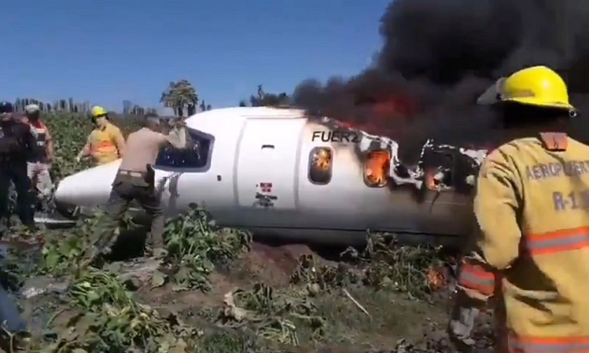 पूर्वी मेक्सिकोमा सैनिक विमान दुर्घटनाग्रस्त, ६ सैनिकको मृत्यु