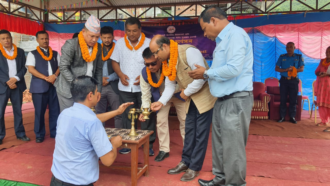 Shree Tribhuvan Trishuli Secondary  School's building inaugurated