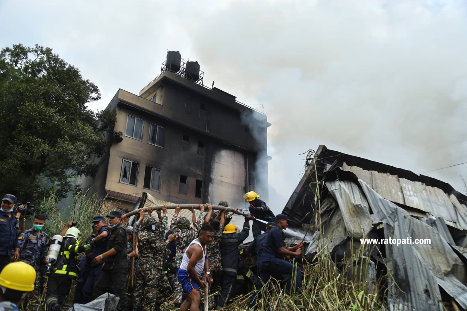 IN PICS: Massive fire breaks out at Balaju