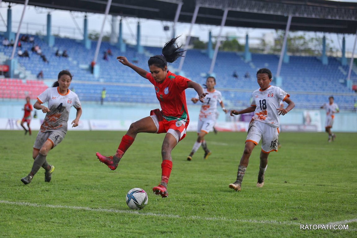 बंगलादेश साफ महिला च्याम्पियनसिपको फाइनलमा (फोटोफिचर)