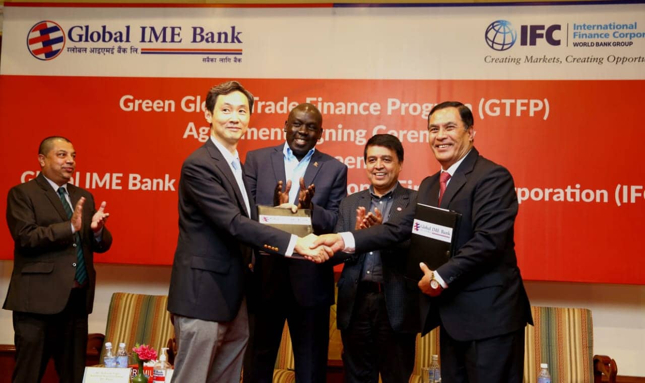 IFC extends first ever green GTFP line to Global IME Bank in Nepal